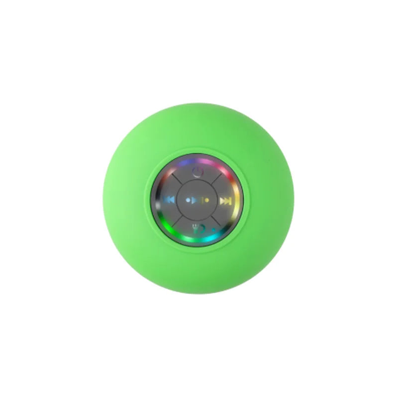 Premium and Durable Waterproof Bluetooth Shower Speaker with LED Lights & Suction Cup – 360° Sound & Hands-Free Calling