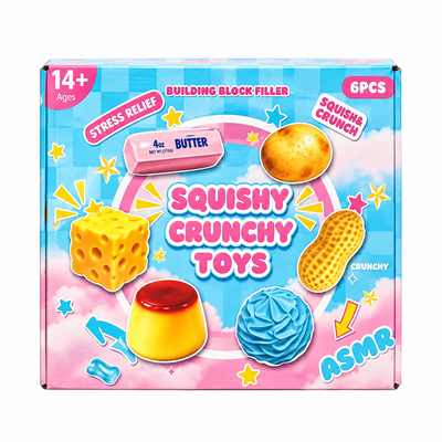 6-Piece Crunchy ASMR Squishies