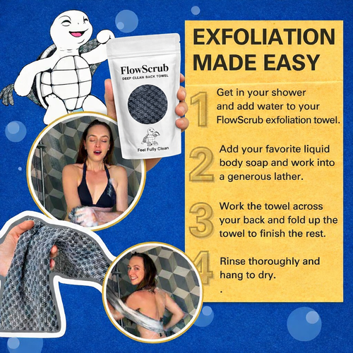 FlowScrub™ Deep Clean Back Towel