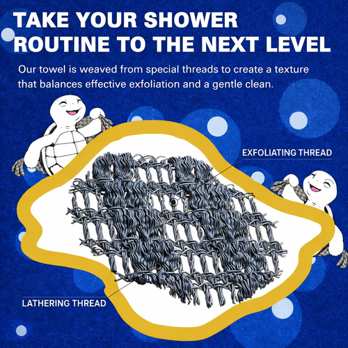 FlowScrub™ Deep Clean Back Towel