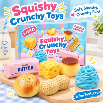 6-Piece Crunchy ASMR Squishies